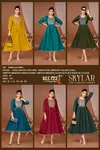 Skylar By Deecee Chanderi Roman Silk Anarkali Kurtis Suppliers In India